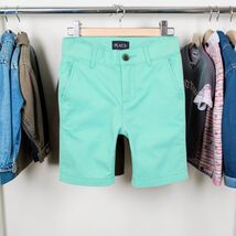 The Children's Place Boys Woven Chino Shorts in Mellow Aqua Size 6 GUC - $14.84