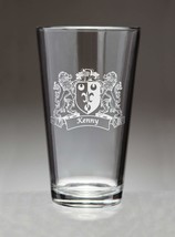 Kenny Irish Coat of Arms Pint Glasses (Sand Etched) - £54.17 GBP