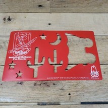 1994 QUICK DRAW McGRAW Arby&#39;s STENCIL Plastic 8.5x5&quot; Hanna-Barbera Promo... - $9.17