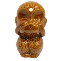 See No Evil Monkey Brown Ceramic Tiki Mug DW134S Vingtage - $29.99