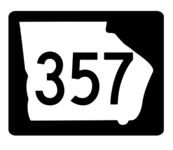Georgia State Route 357 Sticker R4020 Highway Sign Road Sign Decal - £1.15 GBP+