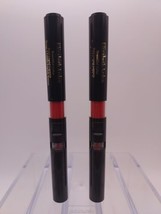 ĹOT OF 2 Elizabeth Arden Beautiful Color Bold Liquid Lipstick FEARLESS RED 07 - £11.82 GBP