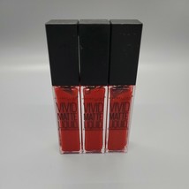 3 MAYBELLINE Vivid Matte Liquid Lip Color #35 Rebel Red - £7.02 GBP