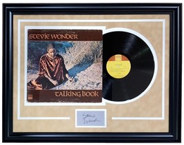 Stevie Wonder Encadré 1972 Parlant Livre Record W / Laser Gravé Signature - £137.37 GBP