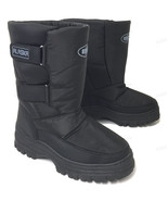  Men&#39;s Snow Boots Winter Ski Water Repellent Nylon Warm Lined Black, Siz... - $21.15+