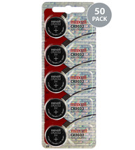 Maxell CR2032 Battery 3V Lithium Coin Cell (50 Count) - Tracking Included! - £33.72 GBP