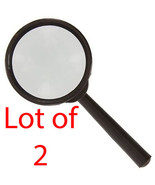 2 Pack of 2.5&quot; 5X Magnifying Glass Lens Tool Magnifier Jewelry Design &amp; ... - $6.79