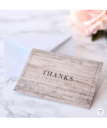 Mari-Mi WOODGRAIN THANK YOU CARDS 50 COUNT  - £11.61 GBP