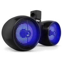 Pyle Dual Waterproof Off-Road Marine Speakers 8" 300W w/ LED &amp; Mounting ... - $98.96