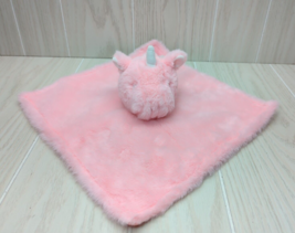 Parent&#39;s Choice pink unicorn baby security blanket lovey satin underside NWOT - £9.47 GBP