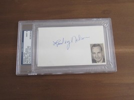 LINDSEY NELSON BROADCASTER NEW YORK METS SIGNED AUTO INDEX PSA/DNA MINT ... - $247.49