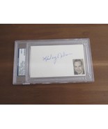 LINDSEY NELSON BROADCASTER NEW YORK METS SIGNED AUTO INDEX PSA/DNA MINT ... - £194.68 GBP