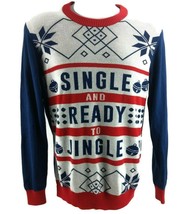 Single Ready to Jingle Christmas Sweater Unisex Medium Ugly Knit Walnut ... - £14.11 GBP
