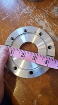 Varian 4-3/8&quot; Conflat CF x 4 cm Bore, Through Hole UHV Vacuum Fitting flange - £60.60 GBP