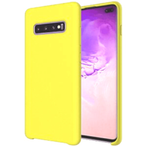 For Samsung S10 Liquid Silicone Gel Rubber Shockproof Case YELLOW - £4.68 GBP