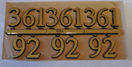 3/8&quot; Classic Gold Clock or Craft Numerals -Numbers 3,6,9,12 - NC312-38 - $2.25