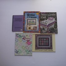 Vintage Quilting pattern books / booklets Lot of 4 and 1 Calendar with patterns - £14.57 GBP