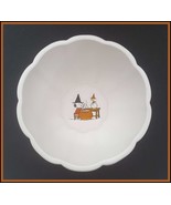 NEW RARE Williams Sonoma PEANUTS Snoopy Halloween Candy Bowl 9&quot; Stoneware - $122.23 CAD