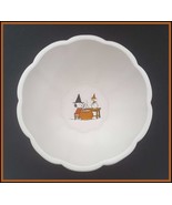 NEW RARE Williams Sonoma PEANUTS Snoopy Halloween Candy Bowl 9&quot; Stoneware - £70.69 GBP