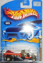 2001 Hot Wheels Skull &amp; Crossbones &quot;Rigor Motor&quot; #069 Mint Car On Card - £2.35 GBP