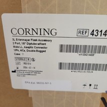 Corning 431448 Erlenmeyer Flask 3L Disposable Aseptic Transfer Cap 70mm ... - $69.35