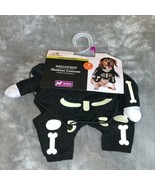 Size Medium Glow in the Dark Skeleton Halloween Costume for Pet Hallowee... - $14.00