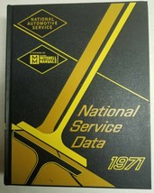 1971 National Service Data Final - Repair Manual MINT/NEAR MINT Condition - $29.50