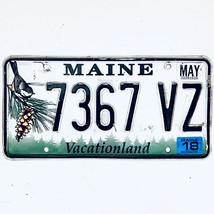 2018 United States Maine Vacationland Passenger License Plate 7367 VZ - $263.65 MXN