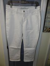 Old Navy The Sweetheart  White Stretch Capri Denim Jeans Size 6 Women's ... - $27.00