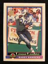 1991 Barry Sanders Bowman League Leaders Card #273 Detroit Lions - £1.48 GBP