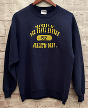 USS Pearl Harbor Athletic Dept. Sweatshirt Men&#39;s Large Vintage Jerzees - $44.80