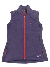 Nike Golf Tour Performance Vest Purple Small Dri-Fit Full Zip Outdoor Sports - £13.59 GBP