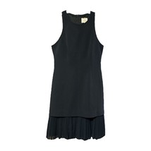 Cinq A Sept Womens Navy Blue Catriona Pleated Hem Sleeveless Dress Size 8 - £58.98 GBP