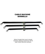 HOG LEGS Std 1-1/4&quot; round, 48&quot; / 42&quot;/ 36&quot; long DUAL CABLE Machine Bars - £81.36 GBP+