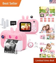40MP Instant Camera for Kids - Rechargeable Toy Digital Camera with Prin... - $42.50