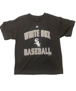 Chicago White Sox Authentic Majestic Black T Shirt-Youth Size LARGE (14/16) - £15.79 GBP