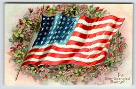 Memorial Decoration Day Postcard Star Spangled Banner Flag Flowers 1908 Tuck 107 - £14.52 GBP