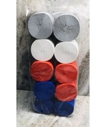 4 Color red Blue Gray White Crepe Paper Streamers 10Rolls Party Paper St... - $14.73