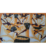 ELIESEL Caribbean Contemporary Modern Museum Gallery-Signed Haitian Art ... - $1,440.69 CAD