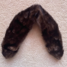 Genuine Vintage Brown Mink Replacement Collar 24” Long - £17.40 GBP