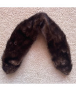 Genuine Vintage Brown Mink Replacement Collar 24” Long - $413.96 MXN