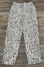 Zara Womens Black &amp; White Ankle Pants Pull On Drawstring Pockets 26&quot; x 26&quot; - $14.85