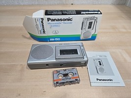 VINTAGE PANASONIC RN-150 MICRO CASSETTE VOICE RECORDER GRAY Parts/Repair... - $8.68