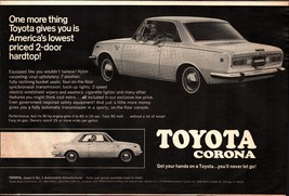 Print Ad Toyota 1969 Corona Half-Page Magazine  nostalgic c7 - $25.05