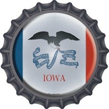 Iowa State Flag Novelty Metal Bottle Cap BC-114 - $21.95