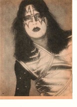 Kiss Ace Frehley teen magazine pinup clipping 1980&#39;s Rockline looks tire... - £2.39 GBP