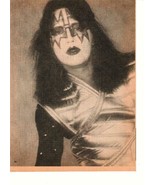 Kiss Ace Frehley teen magazine pinup clipping 1980&#39;s Rockline looks tire... - £2.25 GBP