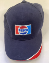 Pepsi Embroidered Logo Hat- Cap Blue Adjustable - OSFM - £11.59 GBP
