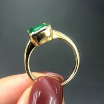 PANSYSEN New Arrival Solid 925 sterling silver rings for women 6x8MM Emerald Gem - £15.13 GBP