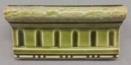 Olive green Bullnose set of 15 Antique Tiles Original Period recovered - £221.66 GBP